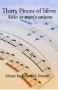Thirty Pieces of Silver Unison choral sheet music cover